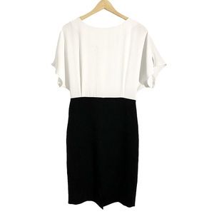 MNG Basics White & Black Dress, Size 6